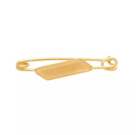 Alfinete de Ouro 18k com plaquinha