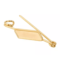 Alfinete de Ouro 18k com plaquinha