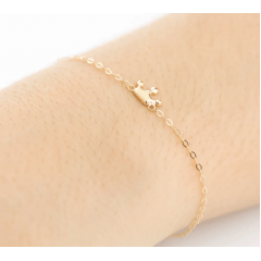 Pulseira de ouro infantil princesa