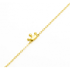 Pulseira de ouro infantil princesa